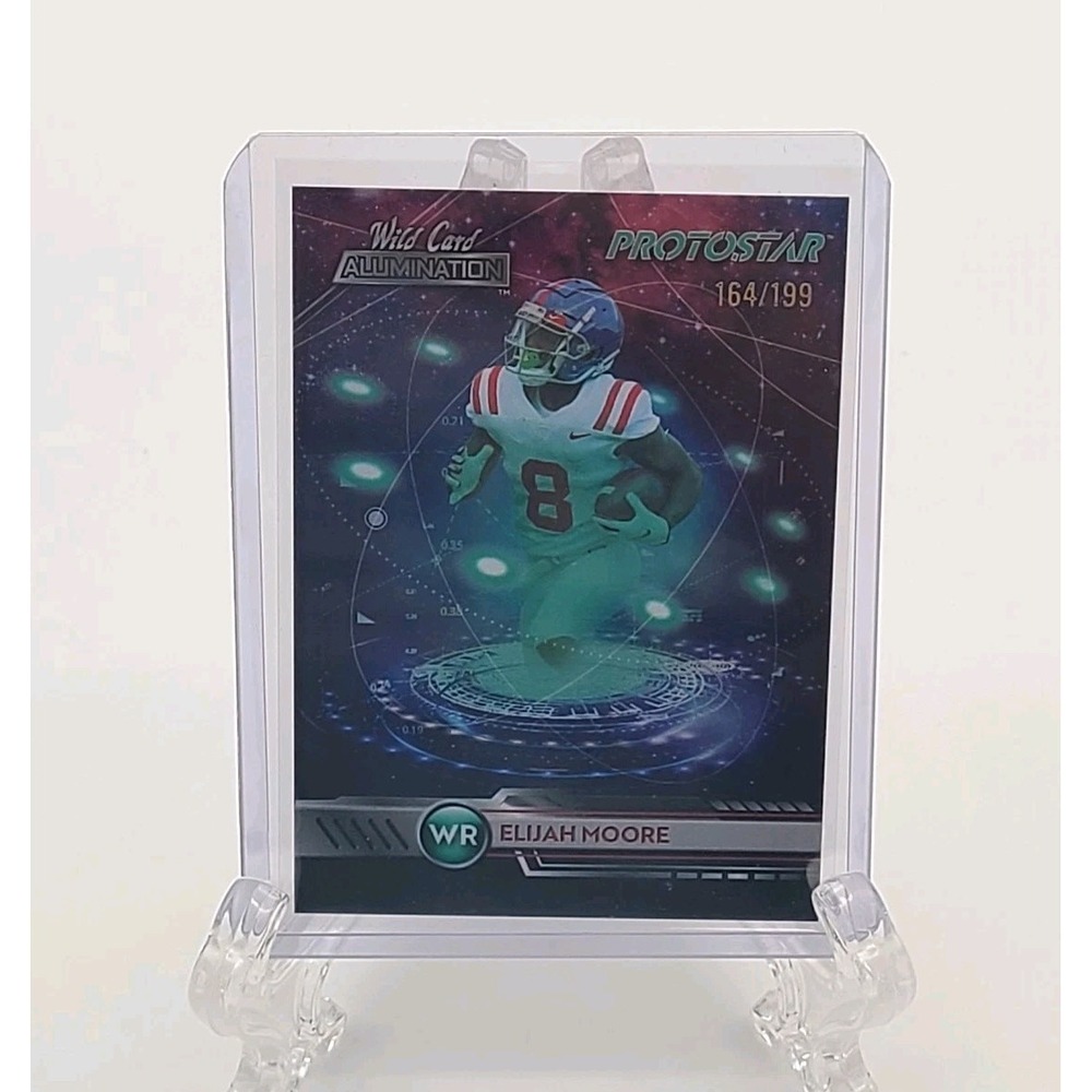 2021 Wild Card Alumination Protostar Teal /199 Elijah Moore #PS-23